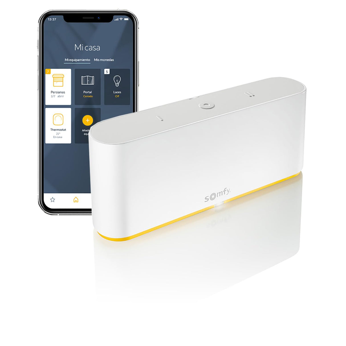 Somfy 1870595 - TaHoma switch - Control inteligente para centralizar y conectar tu vivienda, Color Blanco