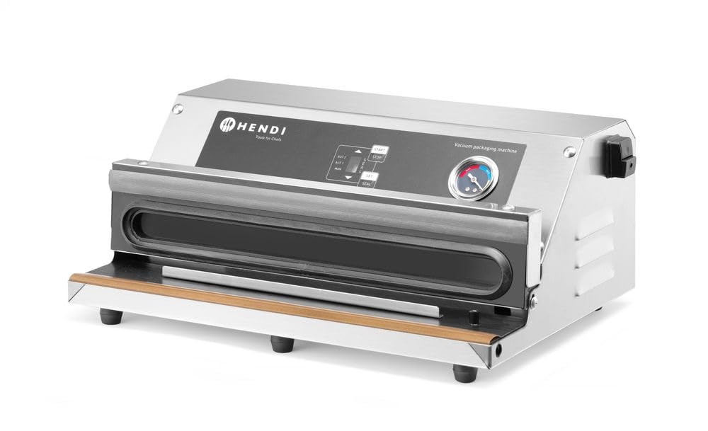 HENDI Máquina de envasado al vacío en cámara Profi Line - Tira de sellado de 350 mm - 230V / 250W - 370x280x(H)170 mm