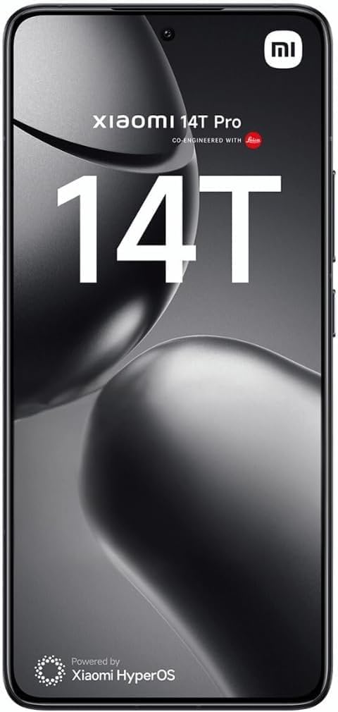 Xiaomi 14T Pro Moviles Smartphone 12GB+256GB MediaTek Dimensity 9300+ 5000mAh Battery 120W Hyper Charge, Blac