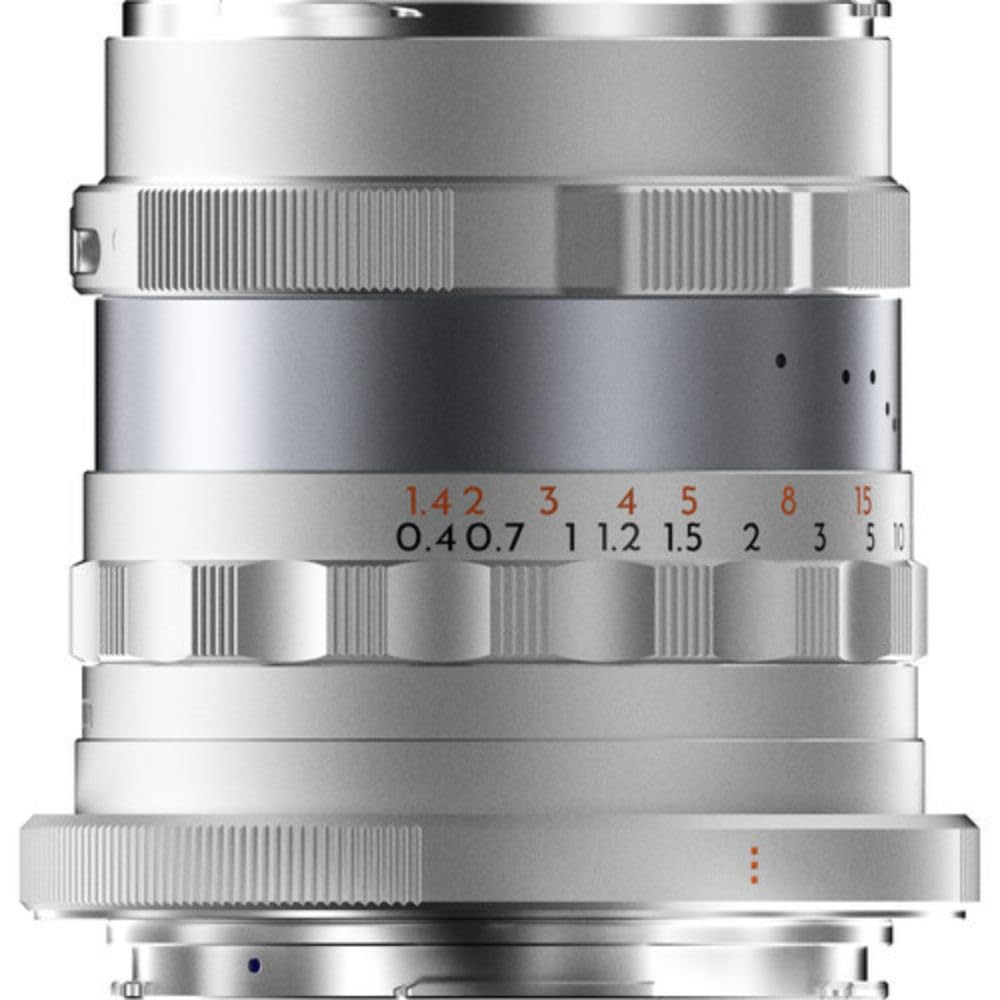 Thypoch Lente de fotografía de fotograma Completo Simera 28 mm f1.4 para Montura Canon RF, Color Plateado
