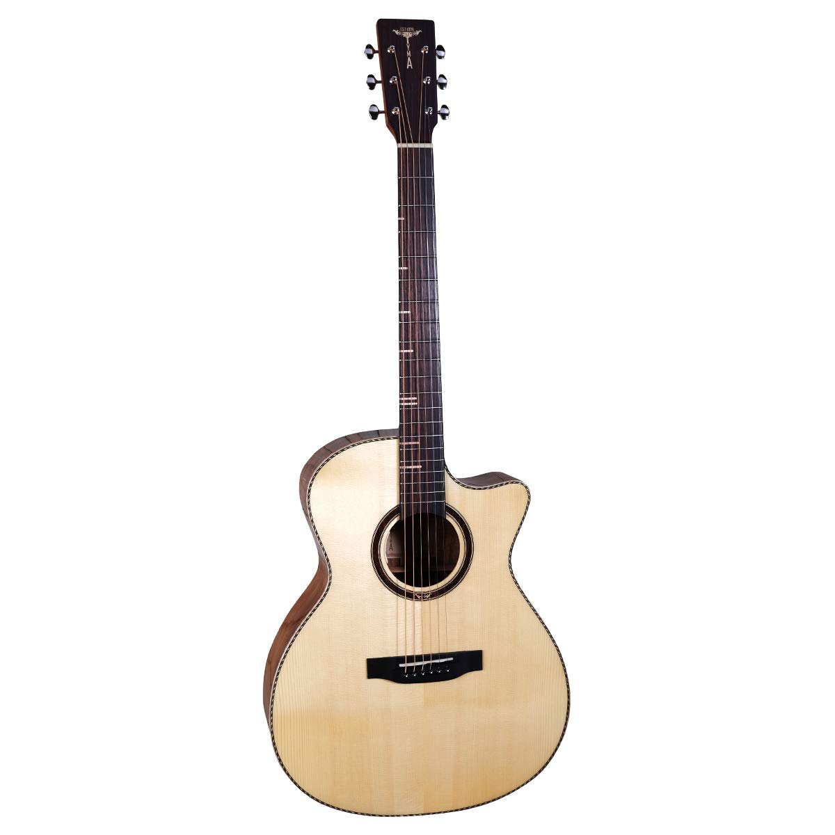 Tyma -G26E - Guitarra Steelstring con pastilla integrada, bolsa incluida