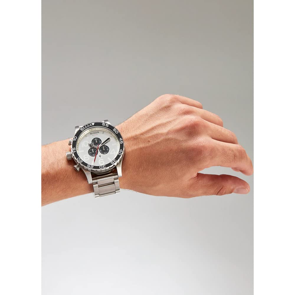 Nixon Reloj Analógico para Hombre de Cuarzo con Correa en Acero Inoxidable A083-2871-00