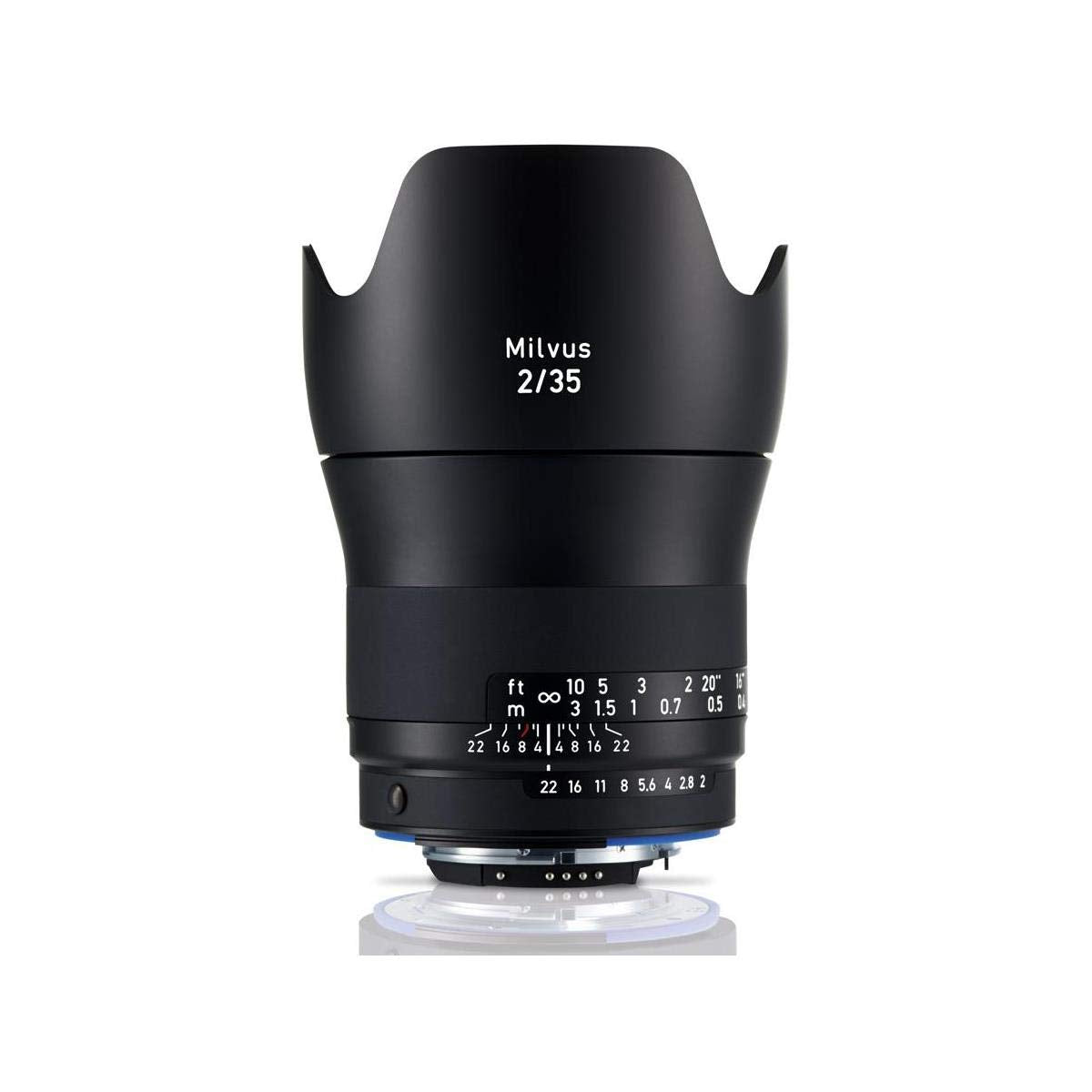 Carl Zeiss Milvus 2/35M - Objetivo (Amplio, SLR, 9/7, Nikon F, Nikon, Negro)
