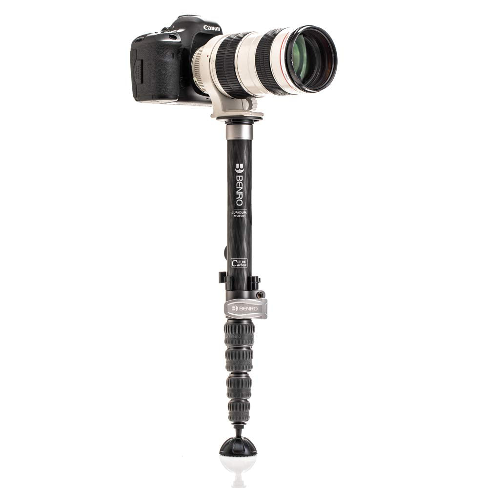 Benro MSD36C SupaDupa Monopod de Fibra de Carbono Negro para Cámaras con Montura de 3/8"-16