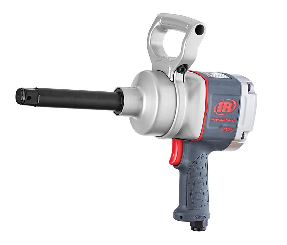 Ingersoll Rand 2175MAX-6, Llave de Impacto, 1", Empuñadura de Pistola, con Yunque Largo, 2715 Nm de Par, Diseño de Núcleo de Acero y Carcasa Resistente a Productos Químicos, Ligera
