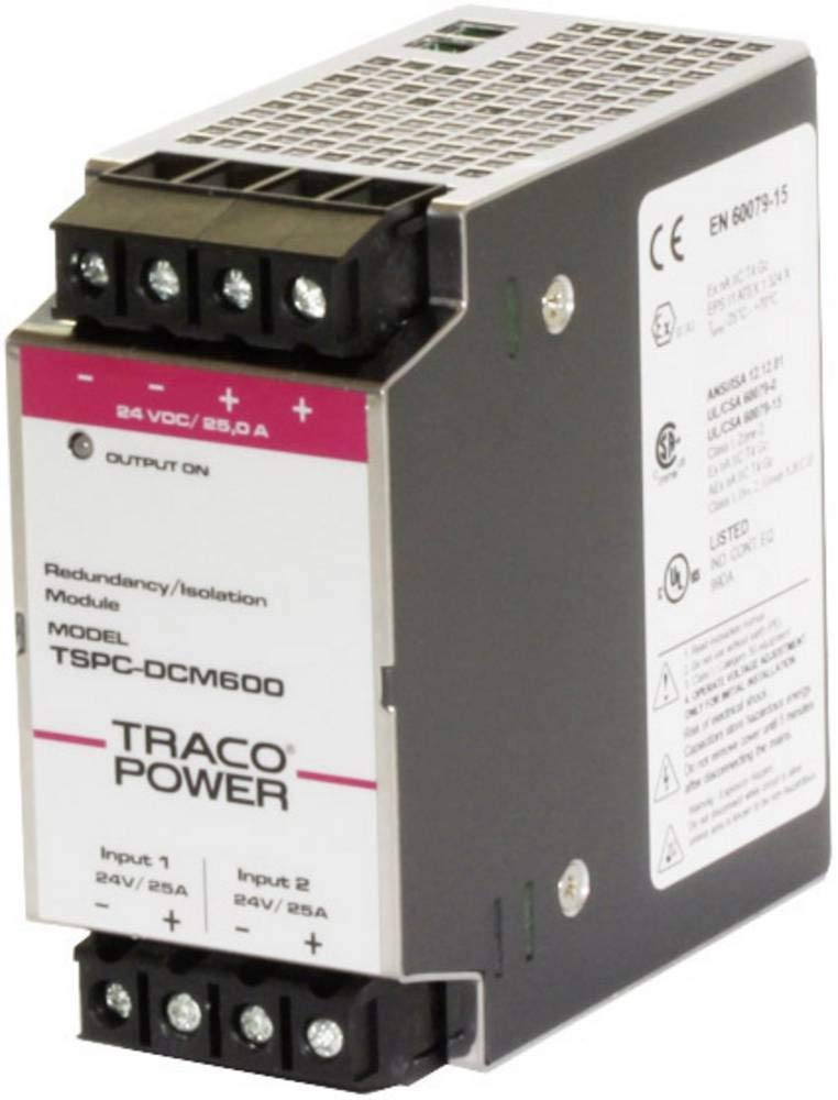 TracoPower TSPC-DCM600 - Módulo de redundancia para Carril DIN (riel DIN), 820 mA, 28 W, 1 Unidad