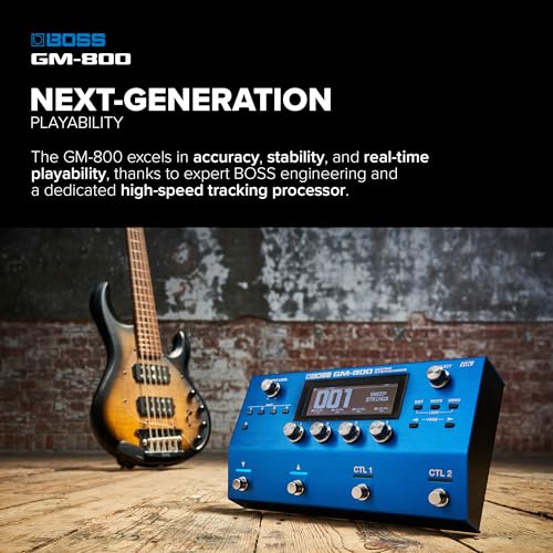 Sintetizador de guitarra BOSS GM-800 | Sofisticado sintetizador de guitarra y bajo con nueva interfaz Serial GK | Generador de sonido ZEN-Core avanzado | Potente proceso mediante Scenes
