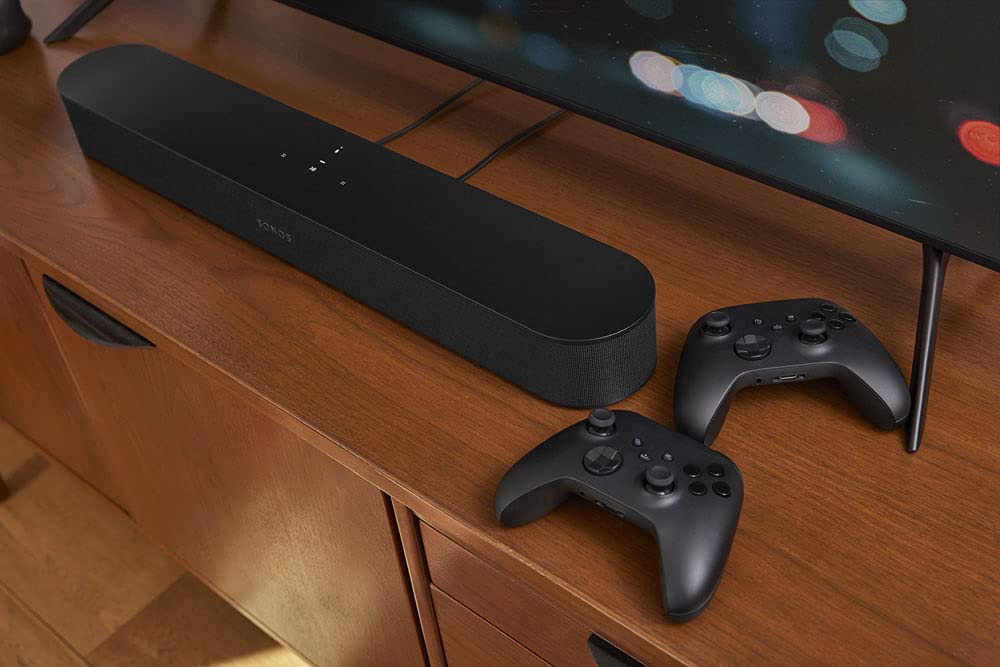 Sonos Barra de Sonido Beam (2.ª Gen.) compacta con Dolby Atmos y Control por Voz - Negro