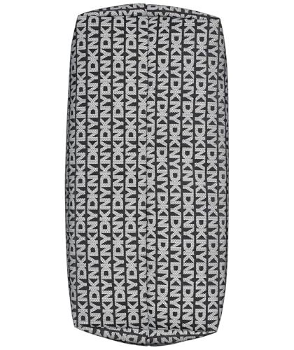 DKNY Jenny Tote, 100% poliéster con Ribete de Poliuretano Mujeres, Logotipo Negro y Negro