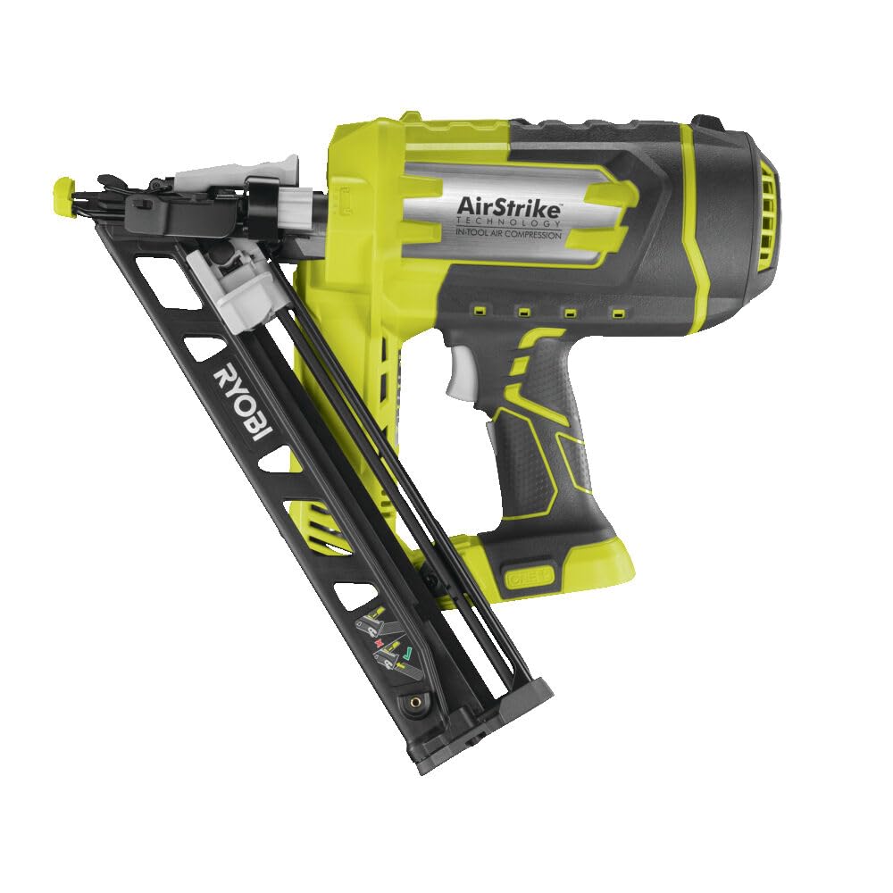 RYOBI - Clavadora de Acabado 15G Aire Comprimido 18V ONE+ - Longitud 25-64mm - Diámetro 1,8mm - Cargador 105 Clavos - Viene con 100 Clavos, 2 Puntas de Protección - Sin Bateria ni Cargador - R15GN18-0