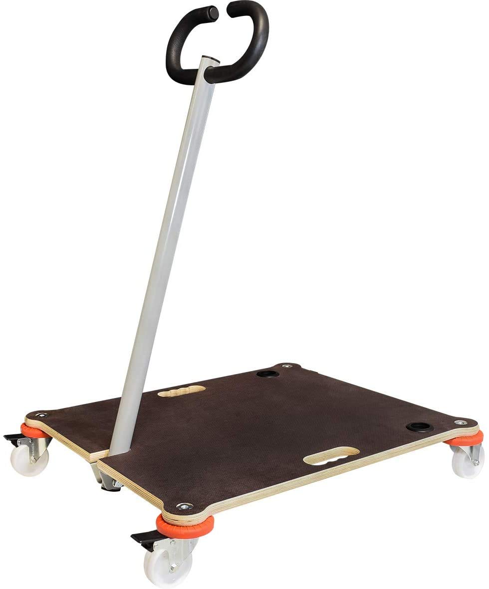 WAGNER Carro de Transporte/apilamiento MM 1377-70 x 60 cm - para apilar sillas, Capacidad de Carga de 200 kg, Ahorro de Espacio, Protege la Pared, Antideslizante, con Barra de tracción - 20137701