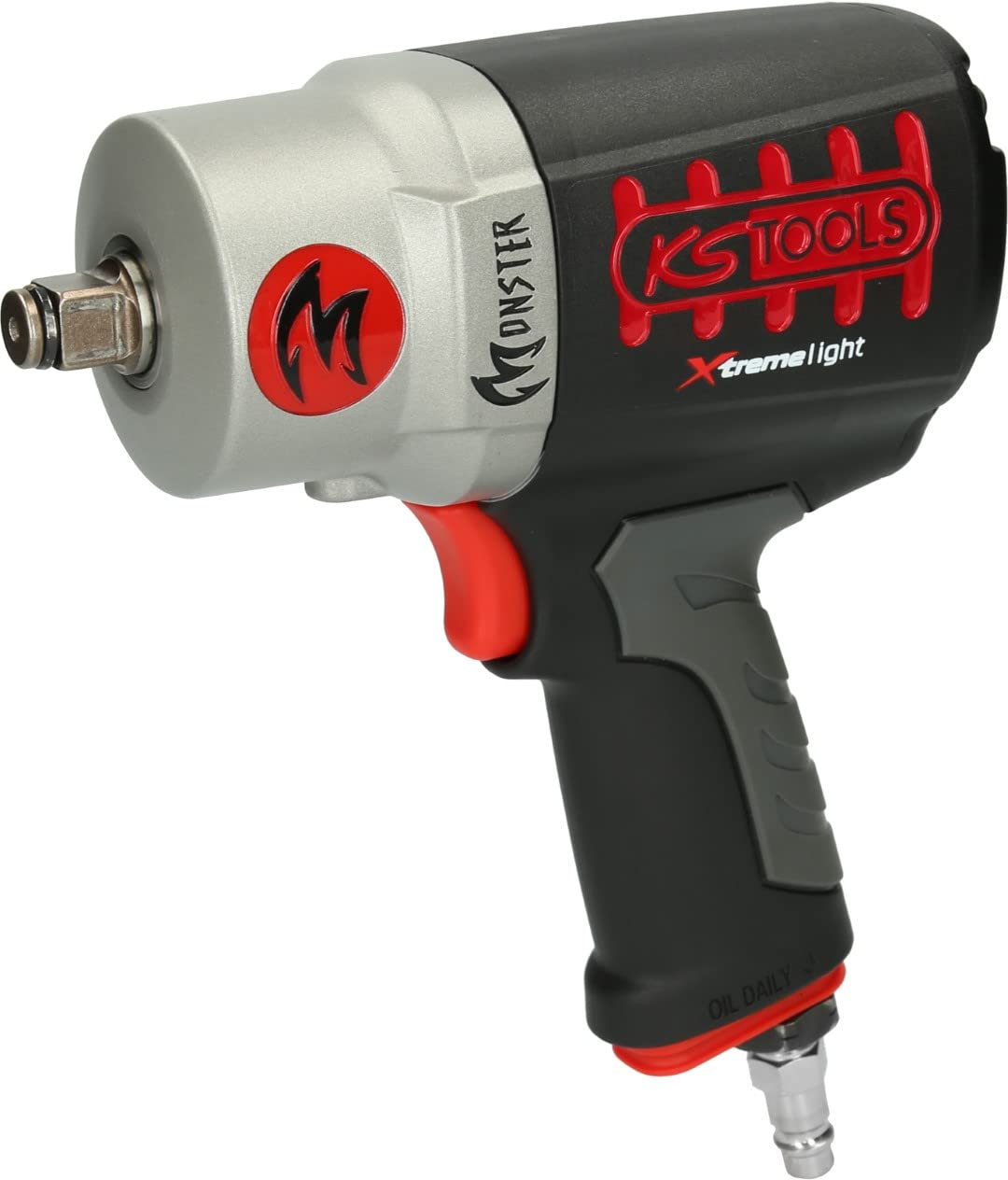 KS Tools 515.1095 Monster - Llave de impacto neumática de alto rendimiento (1/2", 1690 NM)