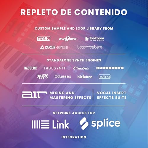 AKAI Professional MPC Key 37 - Centro de producción autónomo caja de ritmos, teclado MIDI, sintetizador con wifi, Bluetooth, pantalla táctil, plugins