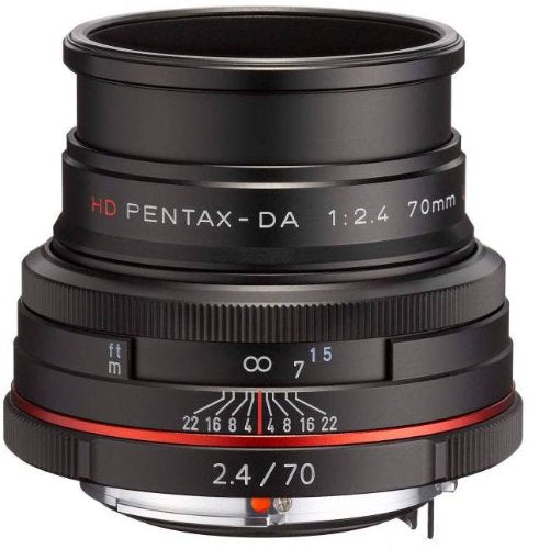 Pentax DA 70 mm F2.4 AL LTD HD - Objetivo para cámaras réflex Pentax Bayoneta K, Negro