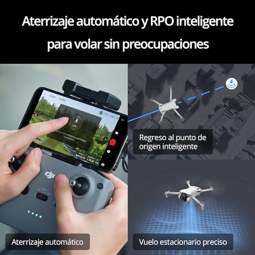 DJI Pack Mini 3 Vuela Más – Dron Mini con cámara y mando a distancia, ligero y plegable con vídeo 4K HDR, 38 min de tiempo de vuelo, Grabación vertical y funciones inteligentes