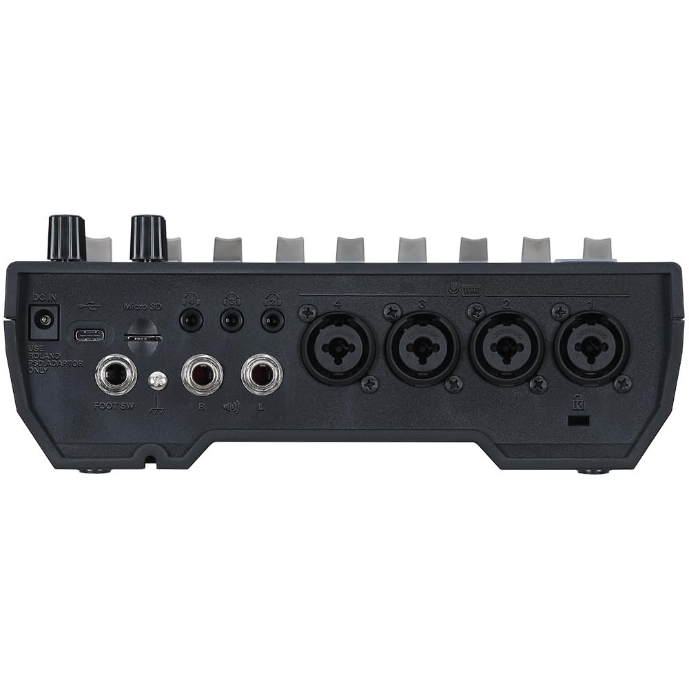 BOSS Gigcaster 8 | Mezclador de streaming de audio de 8 canales con entrada directa de guitarra/bajo | 4 entradas combo XLR/TRS | Micro estéreo integrado | 8 pads SFX | Interfaz de audio USB 20x14