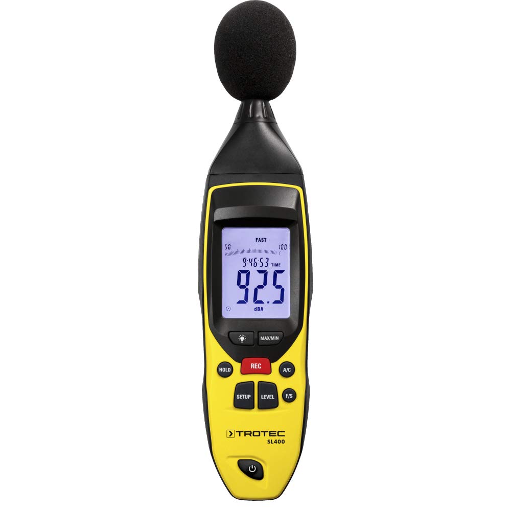TROTEC Sonómetro SL400 (Rango de medición: 30-130 dB)