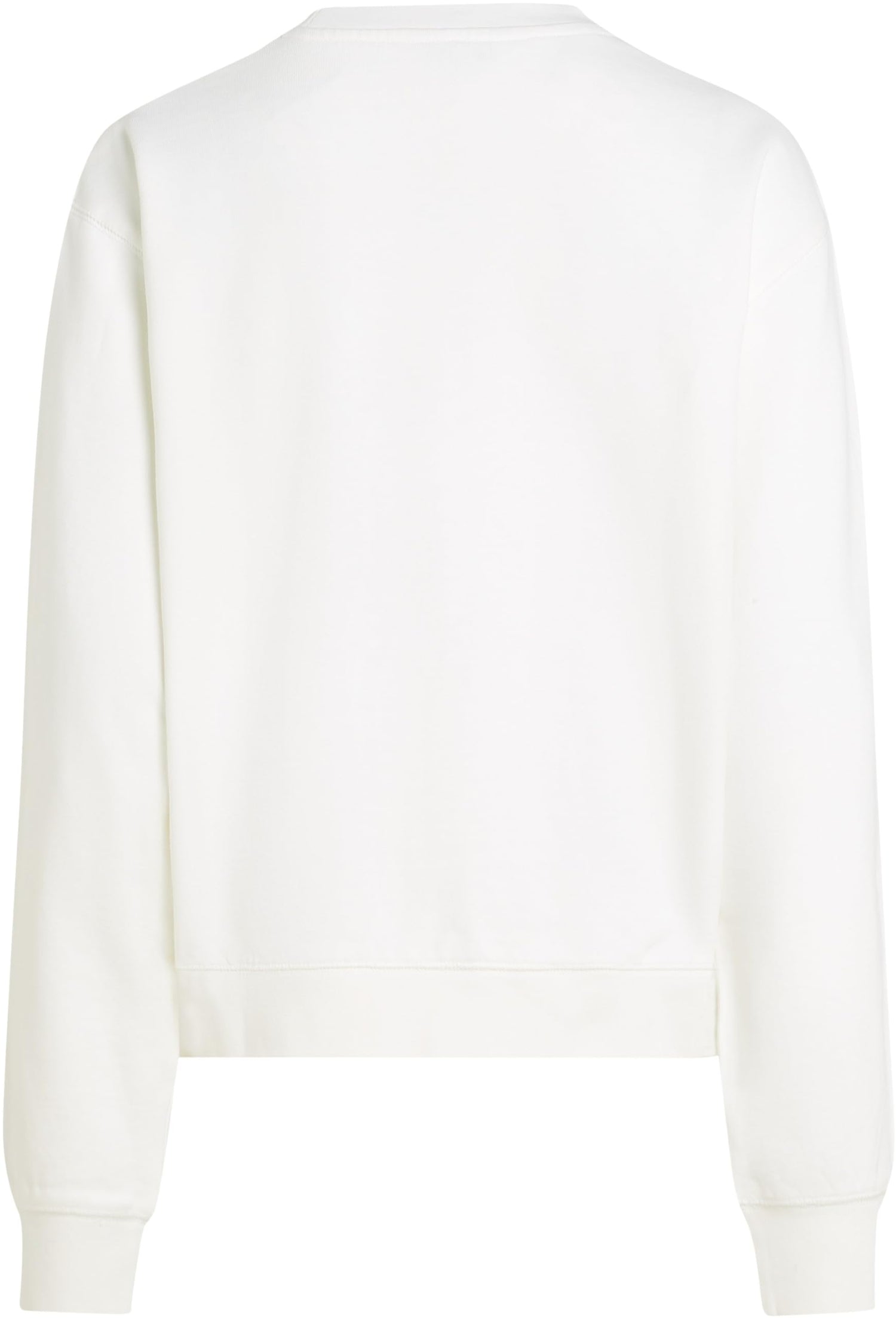Tommy Hilfiger Sudadera Mujer Script de algodón, Blanco (Ecru), S