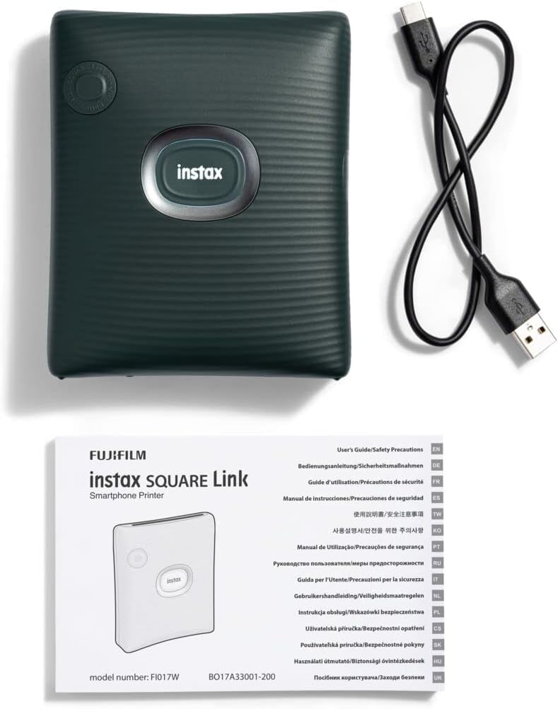 instax Square Link. Impresora para teléfonos, Verde Oscuro.