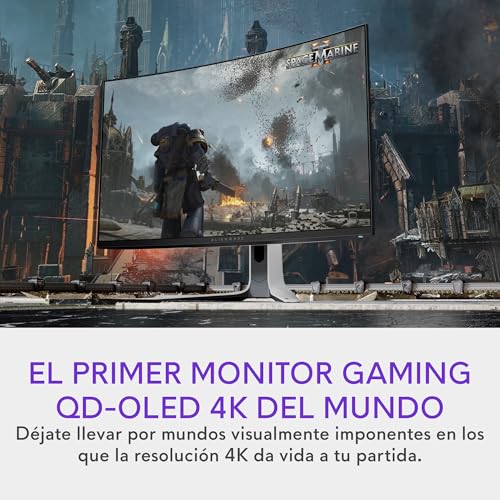 Alienware AW3225QF 32" 4K UHD (3840x2160) 1700R Monitor Gaming Curvo, 240Hz, QD OLED, 0.03ms, NVIDIA G-Sync Compatible, HDR, Dolby Vision, USB-C, DisplayPort, 2X HDMI, 4X USB, 3 Años de Garantía