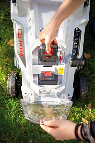 IKRA cortacésped Mulching ICM 2/2037, Incl. 2X batería y Doble Cargador rápido