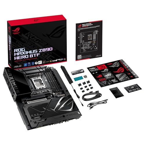 ASUS ROG Maximus Z890 Hero BTF - Placa Base Intel ATX, diseño de Conector Oculto, Ranura de Alta Potencia para gráfica, 22+1+2+2 etapas de Potencia, DDR5, PCIe 5.0 Compatible con GPU Next-Gen