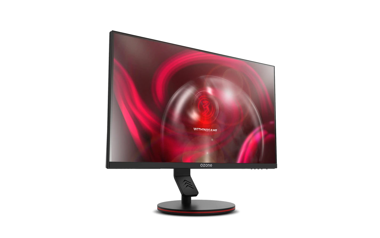 Ozone Gaming OZDSP25 Monitor, Diseñado para Gaming, Pantalla 1920 x 1080 Full HD, Monitor AMD Freesync y Nvidia G-Sync, Base Sólida, 1ms, 144hz, Freesync, HDR, HDMI, Negro, 24"