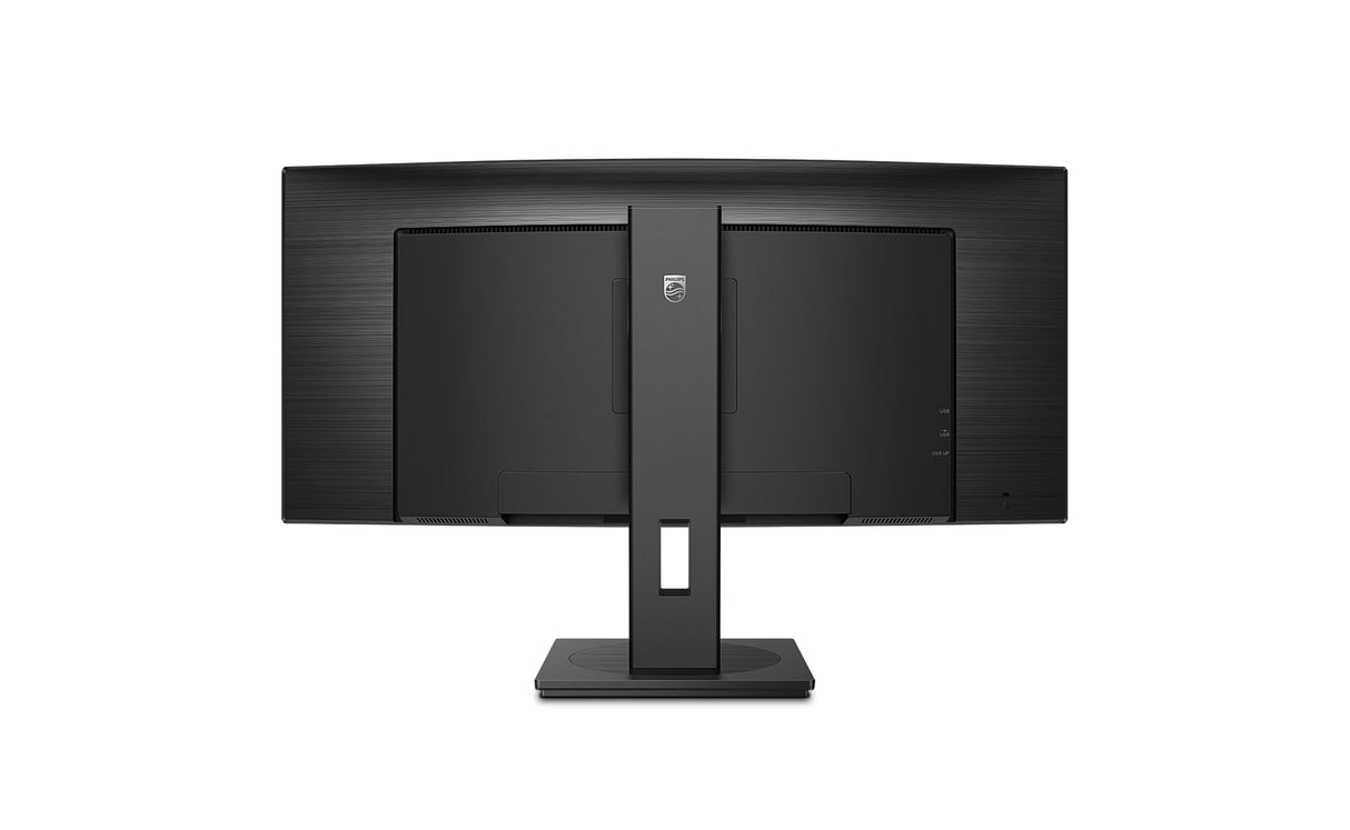 Philips 345B1C Monitor 34 Pulgadas UWQHD Curvo, 100Hz, VA, 5 ms GtG, Adaptive Sync., Altura Ajustable, Altavoces (3440x1440, 2X HDMI 2.0, 1x DP 1.2, USB-Hub), Negro