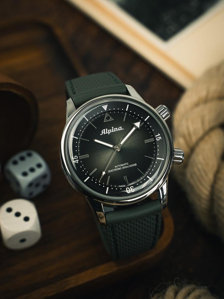 Alpina Reloj Analógico para Hombre de Cuarzo con Correa en Acero Inoxidable mid-39681
