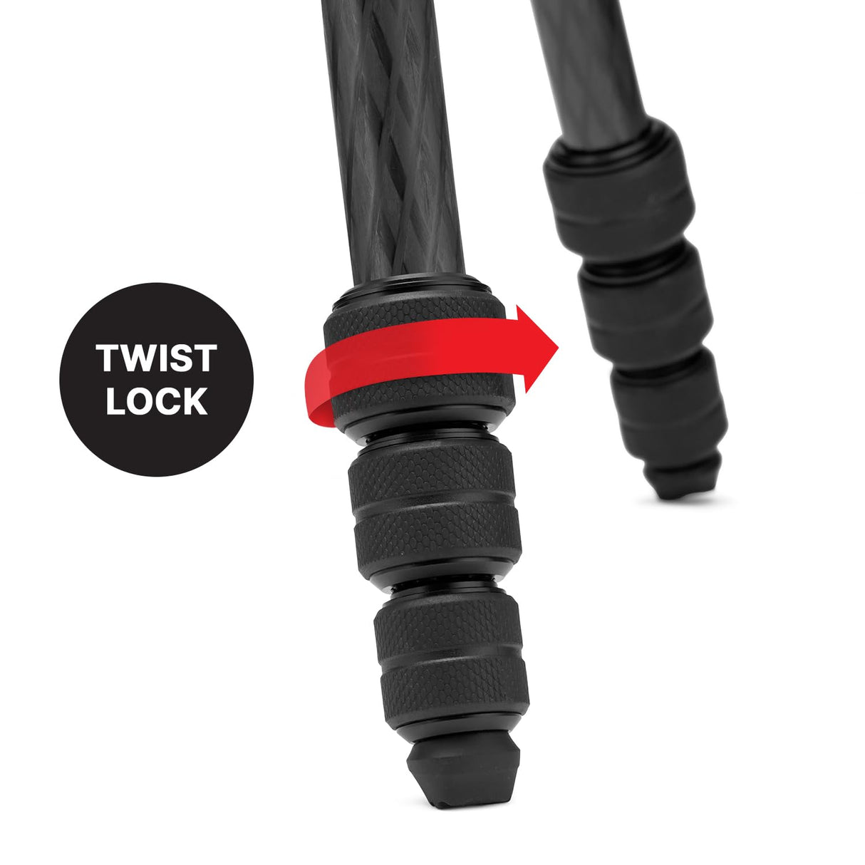 MANFROTTO Kit Befree Advanced AS Carbone bagues de Serrage