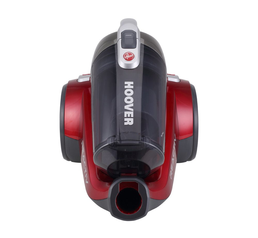 Hoover - Reactiv RC25 - Aspirador sin bolsa con filtro EPA, Especial para parquet y mascotas - Potencia 800W, Clase A, Color Rojo