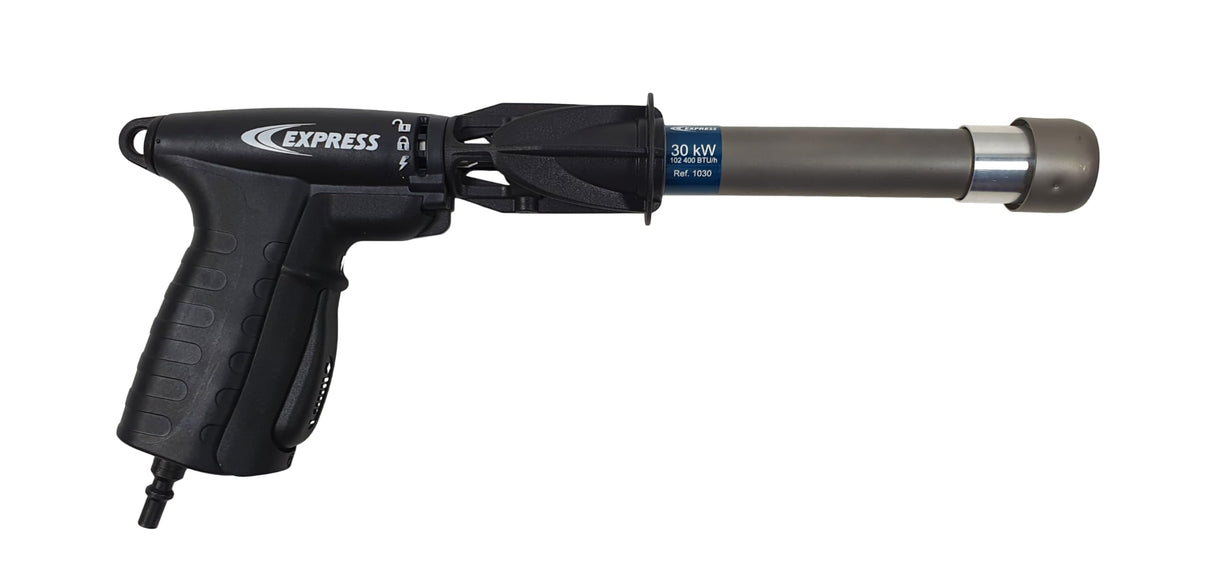 Antorcha de Impermeabilidad RAPTOR, Encendido Piezoeléctrico, Manija de Seguridad con Acoplamiento Rápido - Se Entrega con una Lanza de 70 kW, una Lanza de 30 kW y un Adaptador Rápido - EXPRESS
