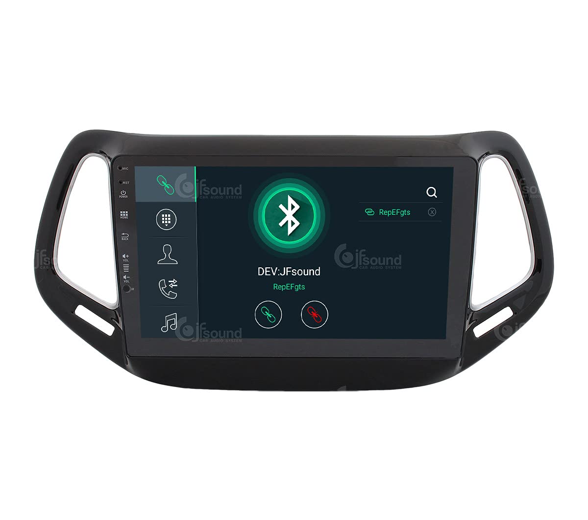 Autorradio de Ajuste Personalizado para Jeep Compass Android GPS Bluetooth WiFi Dab USB Pantalla táctil Full HD 10" procesador de 8 núcleos y comandos de Voz
