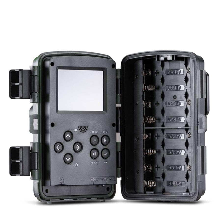 Midland - Cámara trampa Wi-Fi Wild Guardian, videocámara 4K Ultra HD, visión nocturna 46 LED infrarrojos y cámara de 24 MP, sensor de movimiento 20 m, control remoto vía aplicación, caza y seguimiento