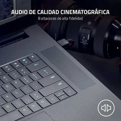 Razer Blade PC Portátil 17'' QHD 240 Hz 3ms - Intel i7 12800H RTX3070Ti 8GB - 150W - 16Gb RAM DDR5 4800 MHz 1TB PCIE 4.0 SSD, Teclado QWERTY español - Windows 11