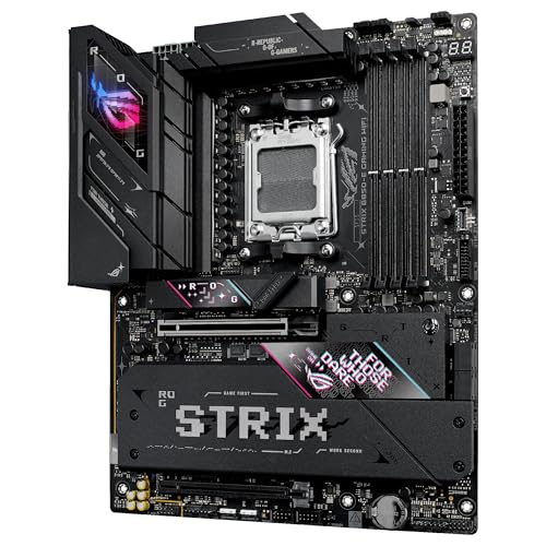 ASUS ROG Strix B850-E Gaming WiFi - Placa Base AMD, 16+2+2 etapas de Potencia, DDR5, Cinco Ranuras M.2, PCIe 5.0, WiFi 7, Puerto USB4 Tipo-C, USB 20 Gbps con PD 3.0 de hasta 30 W y Aura Sync RGB