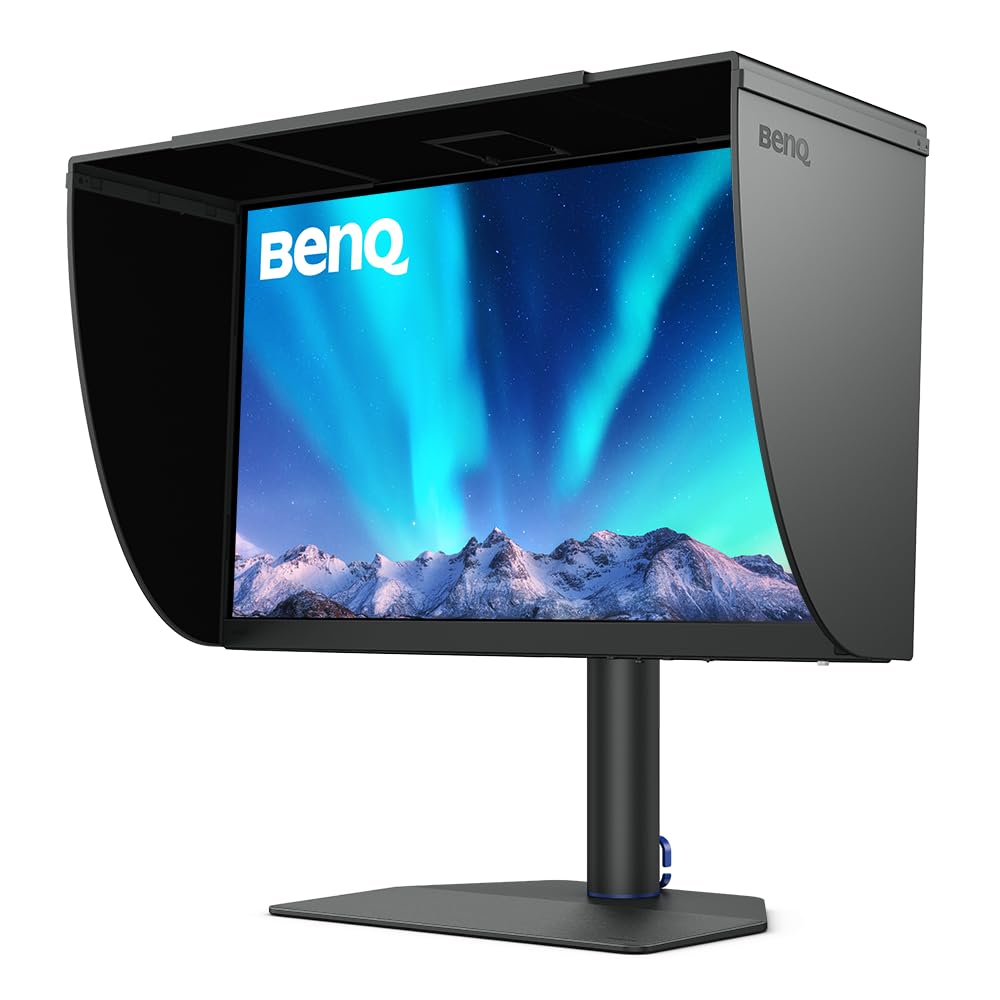 BenQ SW272U Monitor para edición fotográfica 4K de 27 Pulgadas USB-C 90 W 99% Adobe RGB