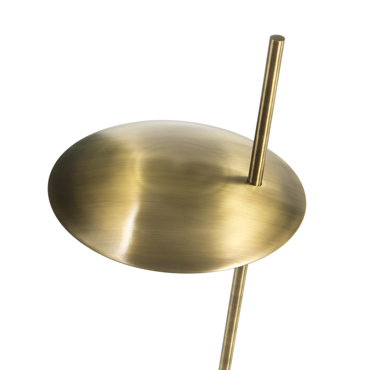 LAMPARA DE PIE 30X12X167 MARMOL BLANCO/METAL DORADO