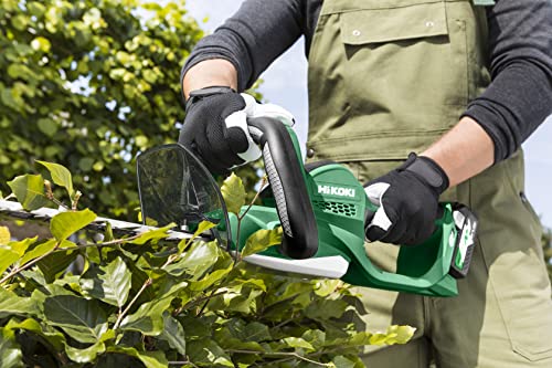 HiKOKI Cortasetos inalámbrico - 36 V, hoja de 616 mm, 4 velocidades - Silencioso, ergonómico, larga duración, seguro, ligero - Ideal para cortes precisos y entornos sensibles al ruido - Sin batteria