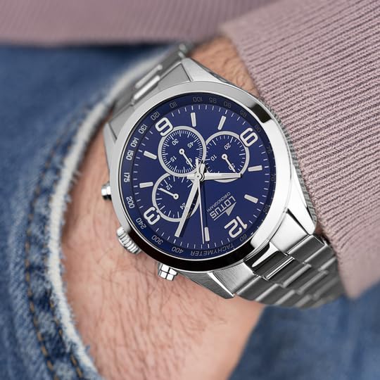 Lotus Watches Reloj Cronógrafo para Hombre de Cuarzo con Correa en Acero Inoxidable 18152/4