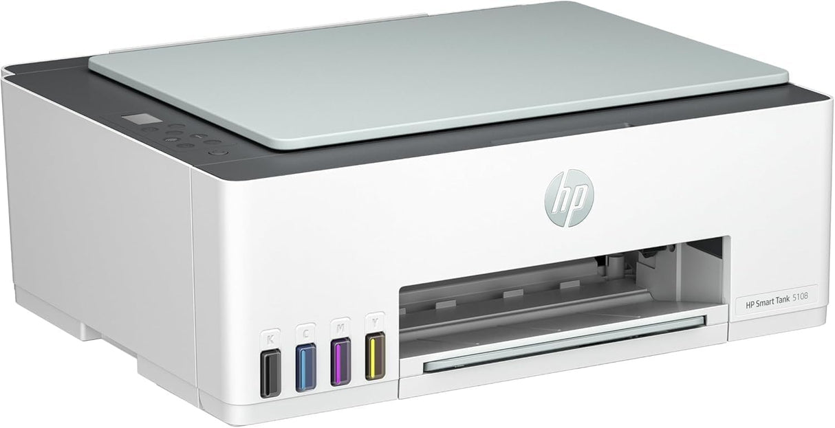 Impresora Multifunción Tinta HP Smart Tank 5108 Wi-Fi, con depósito recargable, incluye tinta para imprimir hasta 3 años