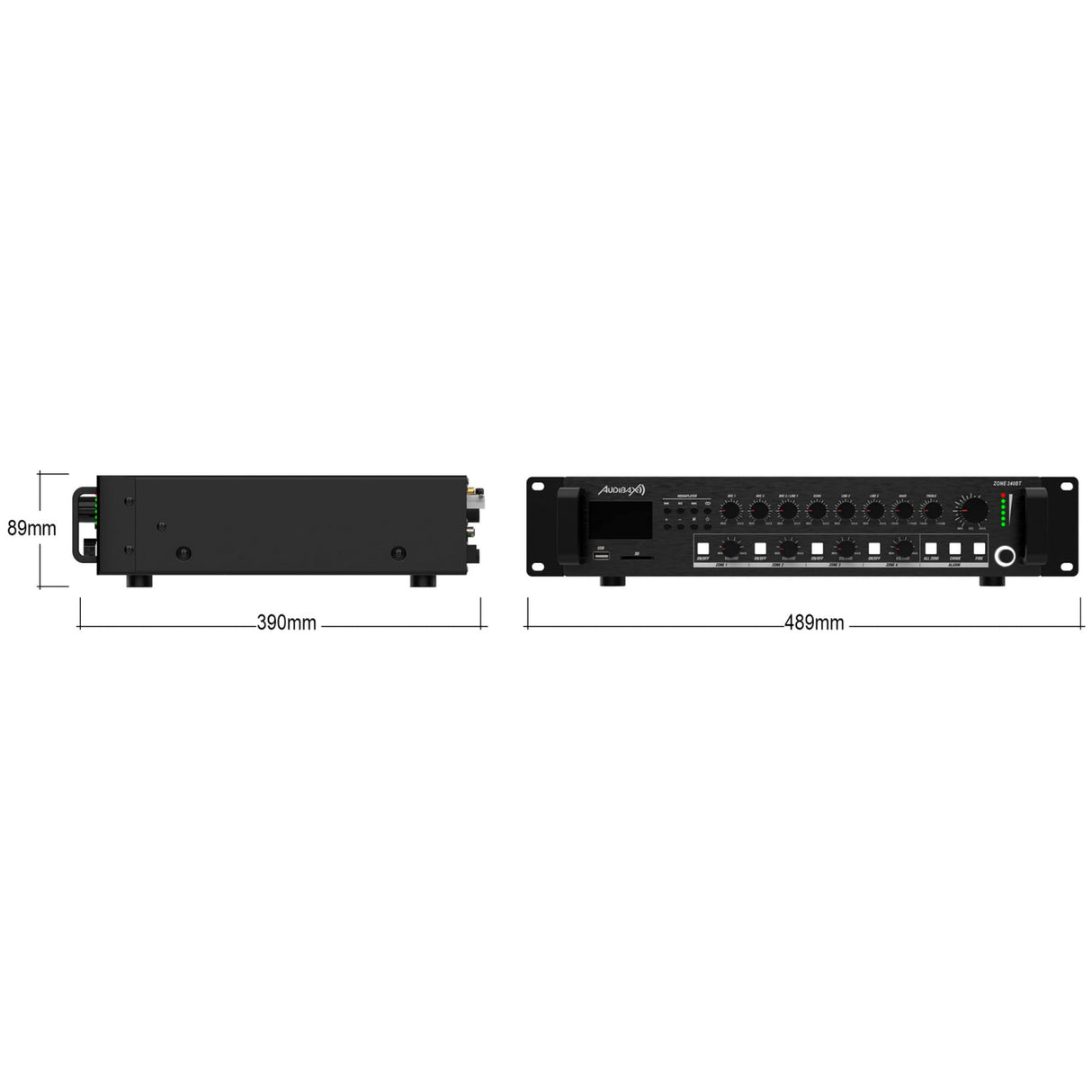 Audibax Zone 240BT Amplificador 4 Zonas 240W