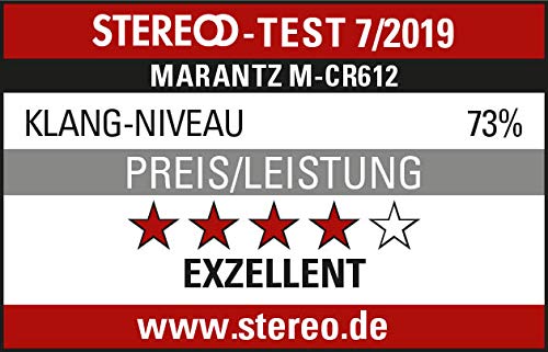 Marantz Professional, Sistema de Audio con Streamer Melody X (M-Cr612), Color Negro