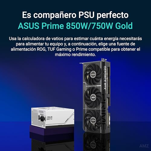 ASUS Prime GeForce RTX 5070 Ti 16GB GDDR7 OC Edition Tarjeta gráfica Compatible con SFF (PCIe 5.0, 16GB GDDR7, HDMI/DP 2.1, 2.5 Ranuras, Ventiladores Axial-Tech, BIOS Dual)
