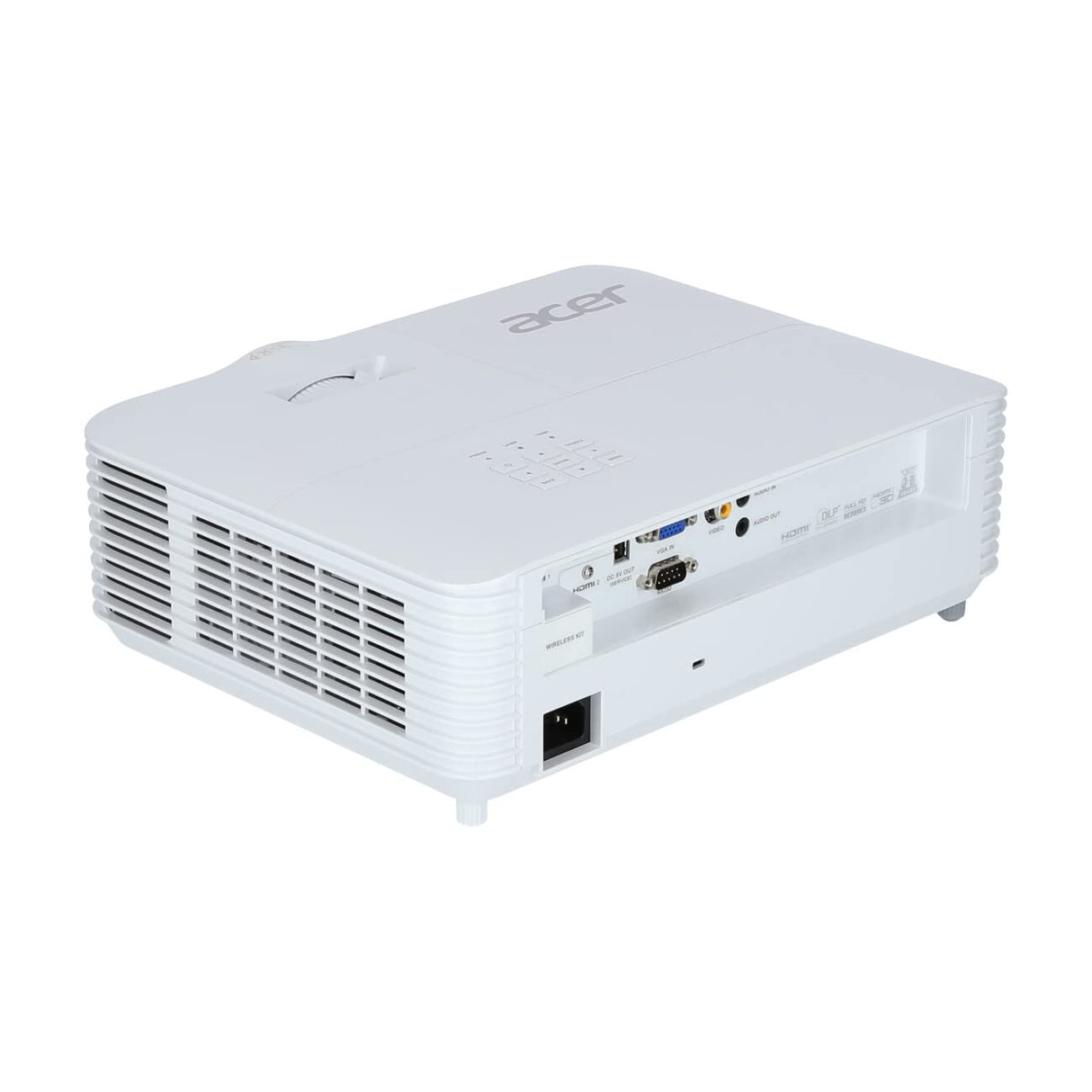 Acer H6518STi - Proyector DLP de Corta Distancia (Full HD, 1920 x 1080 píxeles, 3500 lúmenes ANSI, Contraste 10.000:1, 3D Ready, HDMI (HDCP), Audio, Keystone) Cine en casa