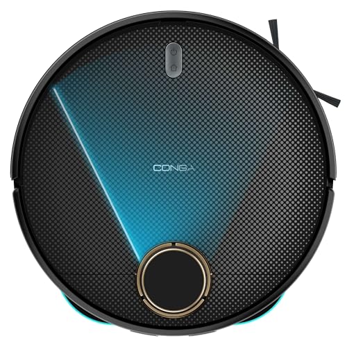 Cecotec Robot Aspirador Autovaciado y Mopas Giratorias Conga 13090 Spin Revolution Home&Wash Essential. 7000Pa, Tecnología Láser, Cepillo de Silicona y Lateral, App, Bluetooth y WiFi 2,4GHz, 5GHz