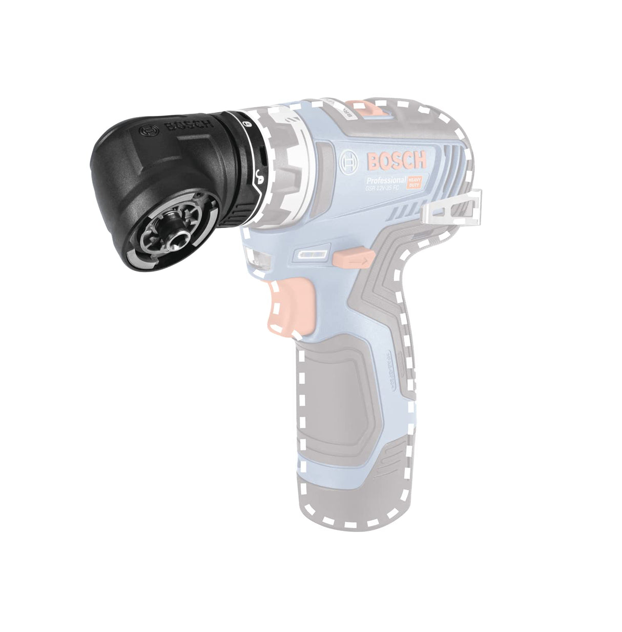 Bosch Professional 12V System GSR 12V-35 FC - Atornillador a batería (Brushless, 35 Nm, 5 cabezales FlexiClick, 2 baterías x 3.0 Ah, en L-BOXX)
