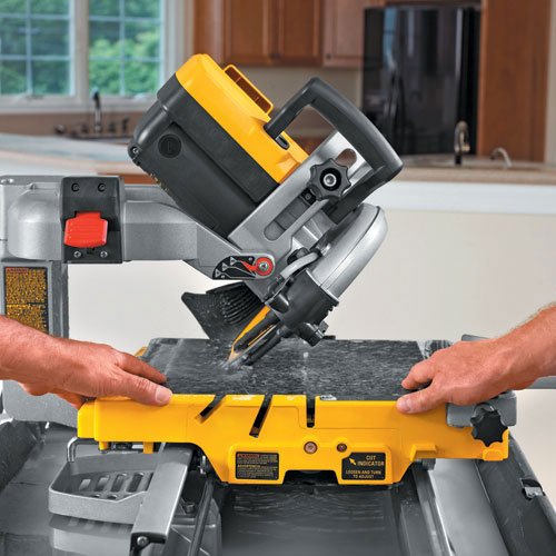 DeWalt d24000-gb mojado sierra cortadora de azulejos con soporte, 250 mm Diámetro de la rueda, 240 V