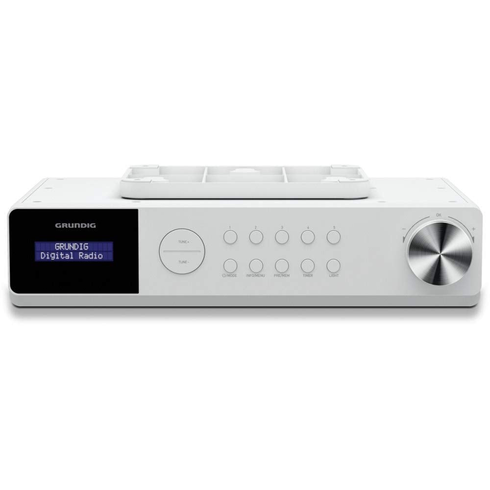 Grundig DKR Dab – Radio de Cocina con Bluetooth y Dab (Incluye recepción) Dab+. Blanco