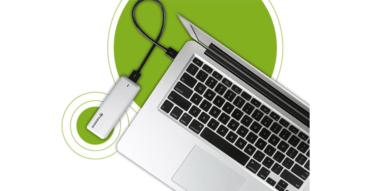 Transcend JetDrive 725 - Disco duro sólido interno SSD de 960 GB para MacBook Pro (Retina) de 15" y carcasa USB 3.0, color plateado
